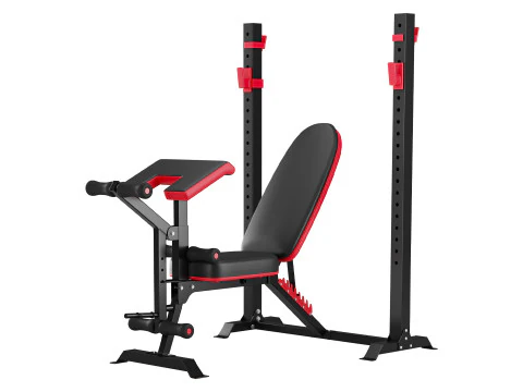 Panca per addominali multifunzionale per esercizi di forza Modello 3D