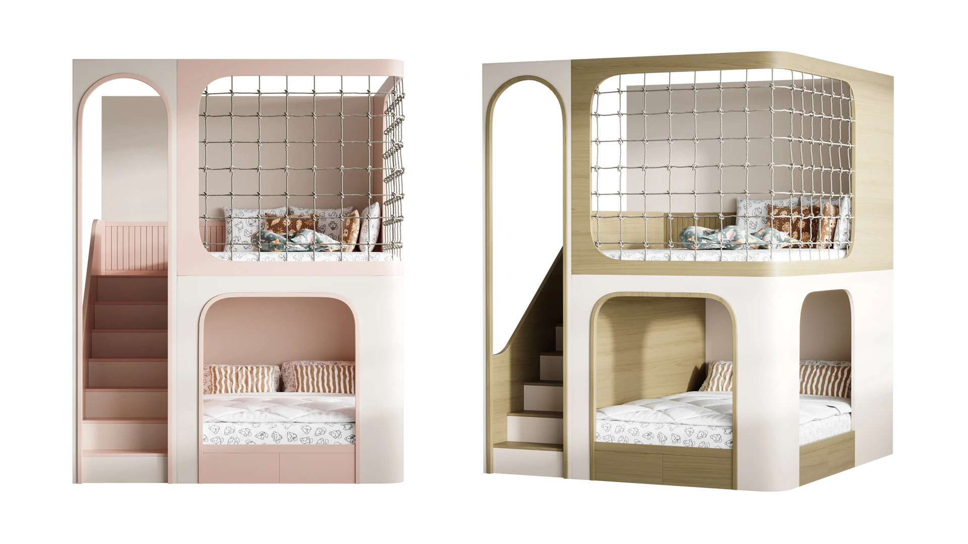 Letto a castello per bambini 011 Modello 3D .c4d .max .obj .3ds .fbx .stl .blend 