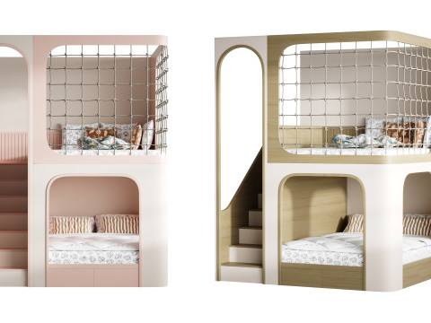 Bunk bed for kids 011 3D 모델