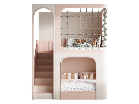 Stapelbed voor kinderen 011 3D Model