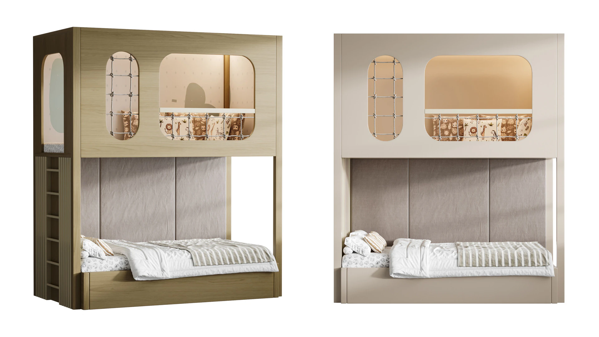 Letto a castello per bambini 012 Modello 3D .c4d .max .obj .3ds .fbx .stl .blend