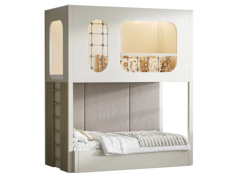 Letto a castello per bambini 012 Modello 3D