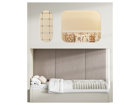 子供用二段ベッド012 3Dモデル