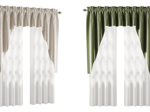 Curtains 01 3D मॉडल