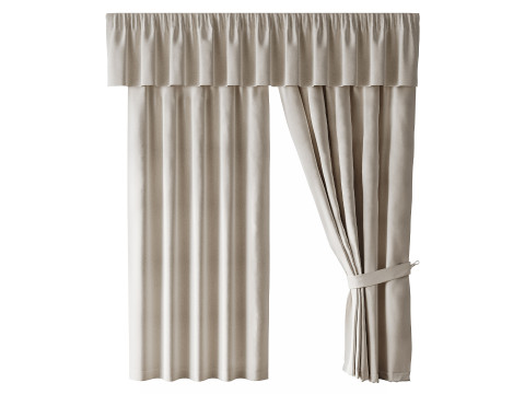 Curtains 03 3D Model