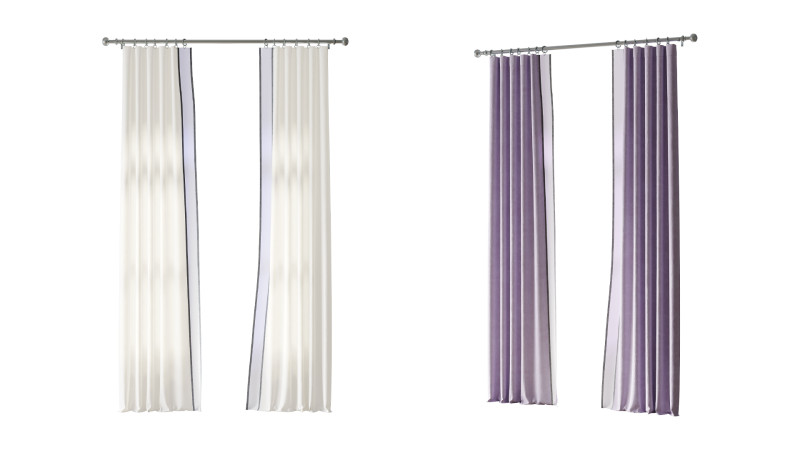 Шторы 10 3D Модель .c4d .max .obj .3ds .fbx .stl .blend 