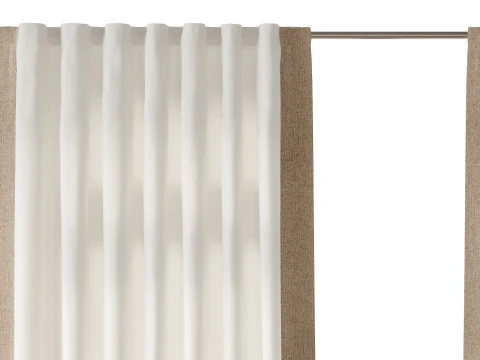 カーテン 12 3Dモデル