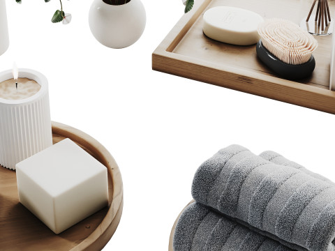 Conjunto Decorativo 011 Modelo 3D