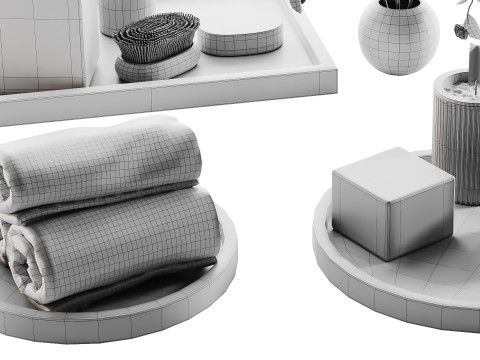 Conjunto Decorativo 011 Modelo 3D