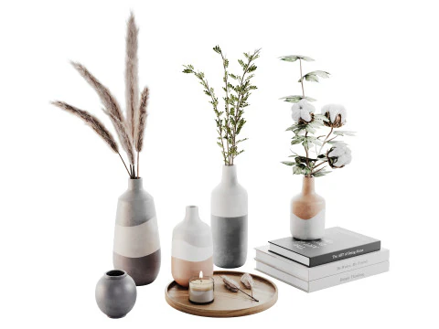 सजावटी सेट 014 3D मॉडल