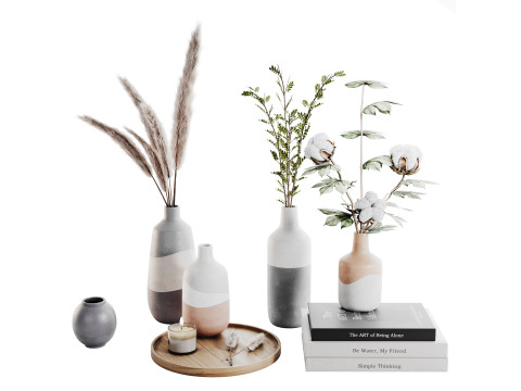 Zestaw dekoracyjny 014 Model 3D