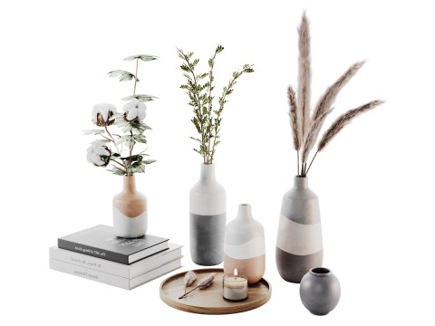 Zestaw dekoracyjny 014 Model 3D