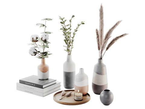 सजावटी सेट 014 3D मॉडल