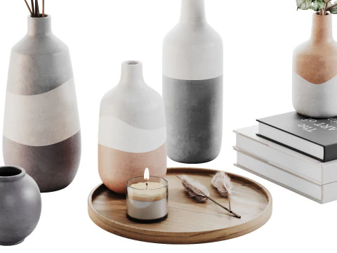 सजावटी सेट 014 3D मॉडल