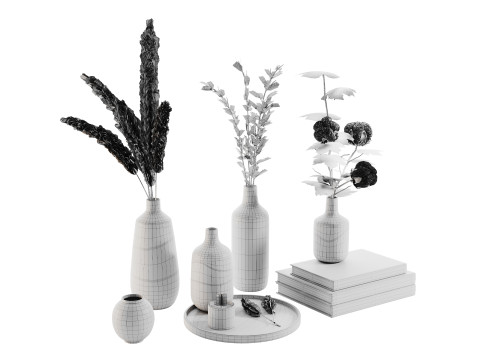 Zestaw dekoracyjny 014 Model 3D