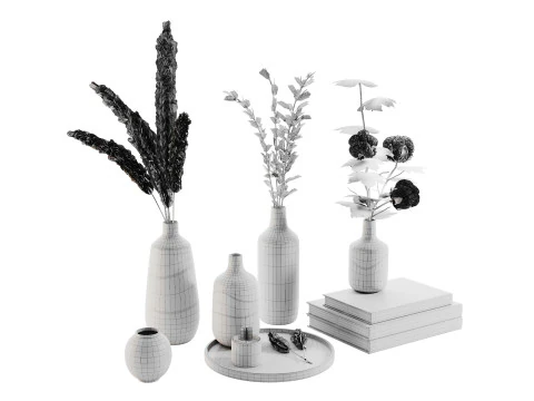 सजावटी सेट 014 3D मॉडल