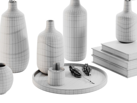 Zestaw dekoracyjny 014 Model 3D