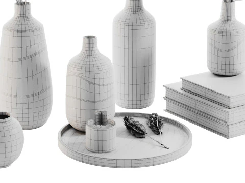 सजावटी सेट 014 3D मॉडल