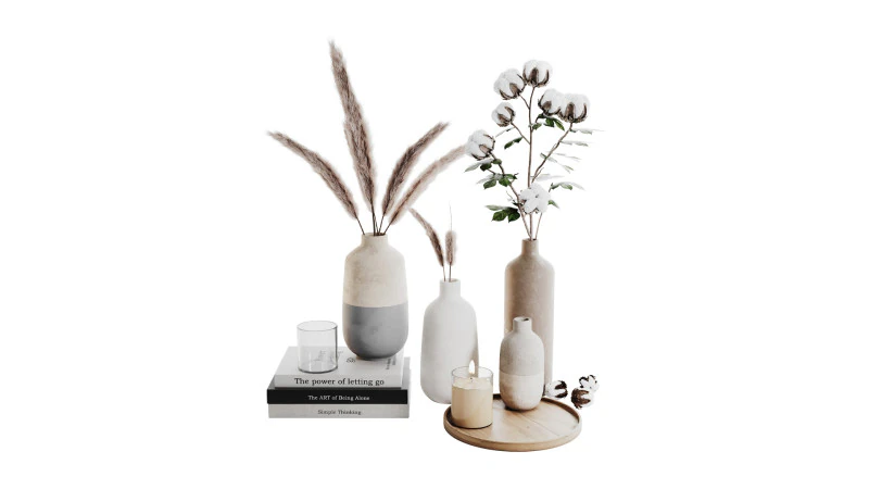 Conjunto Decorativo 016 Modelo 3D .c4d .max .obj .3ds .fbx .stl .blend 