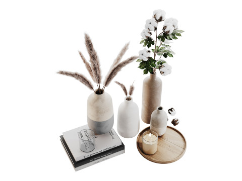 Conjunto Decorativo 016 Modelo 3D