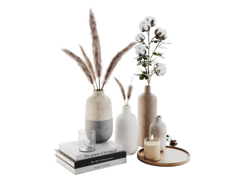 Conjunto Decorativo 016 Modelo 3D