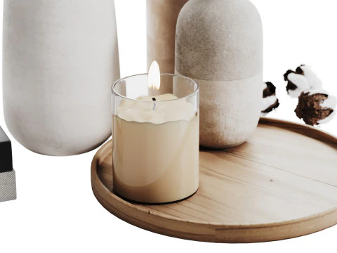 Conjunto Decorativo 016 Modelo 3D