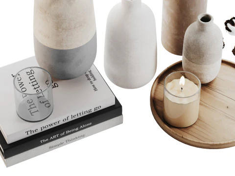 Conjunto Decorativo 016 Modelo 3D