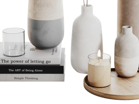 Conjunto Decorativo 016 Modelo 3D