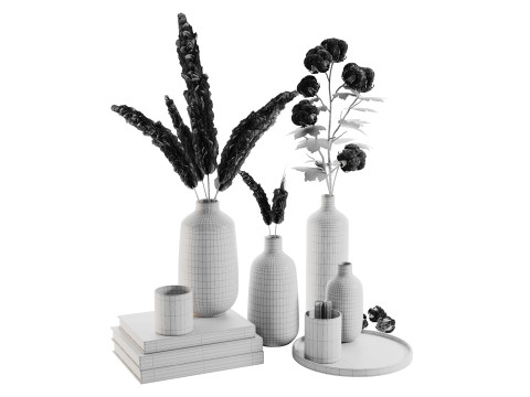 Conjunto Decorativo 016 Modelo 3D