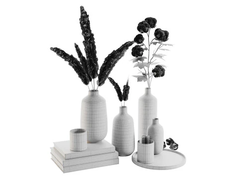 Conjunto Decorativo 016 Modelo 3D