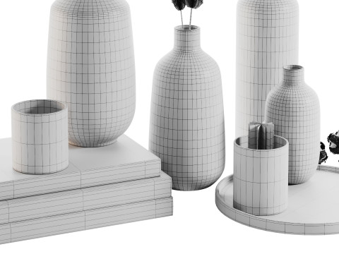 Conjunto Decorativo 016 Modelo 3D