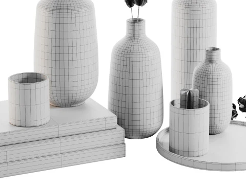 Conjunto Decorativo 016 Modelo 3D