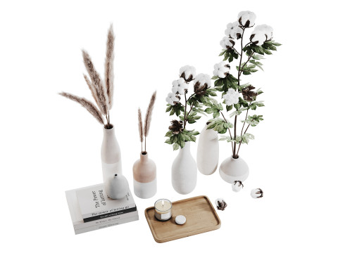 Conjunto Decorativo 017 Modelo 3D