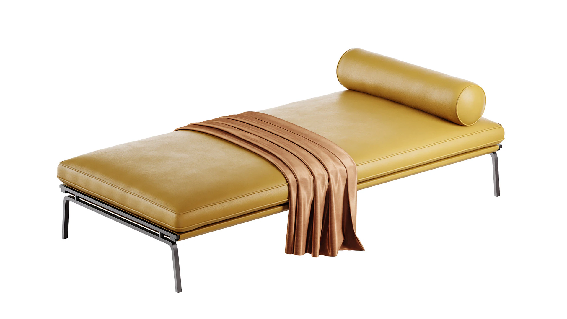 Divano letto in tessuto Modello 3D .c4d .max .obj .3ds .fbx .stl .blend