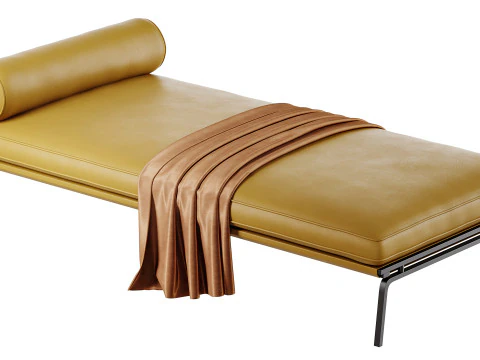 Divano letto in tessuto Modello 3D