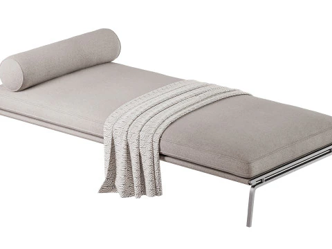 Divano letto in tessuto Modello 3D