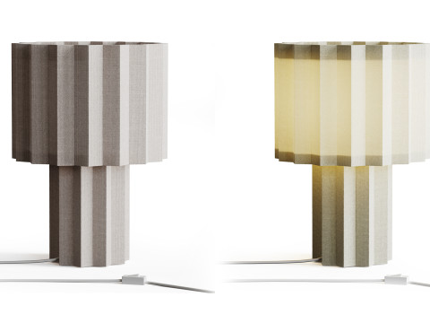 Folkform for Orsjo Belysning Plisse Table Lamp 3D Model