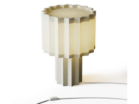 Volksvorm voor Orsjo Belysning Plisse tafellamp 3D Model