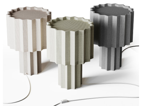 Volksvorm voor Orsjo Belysning Plisse tafellamp 3D Model