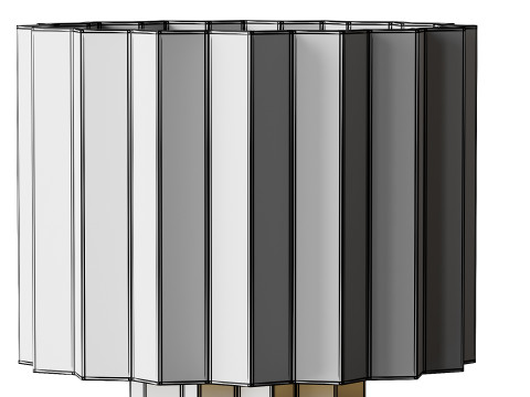 Volksvorm voor Orsjo Belysning Plisse tafellamp 3D Model