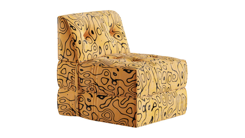 Poltrona letto senza struttura Modello 3D .c4d .max .obj .3ds .fbx .stl .blend 