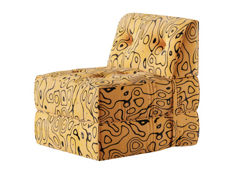 Poltrona letto senza struttura Modello 3D