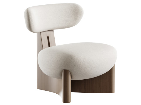 Kursi Berlengan Gobi Model 3D