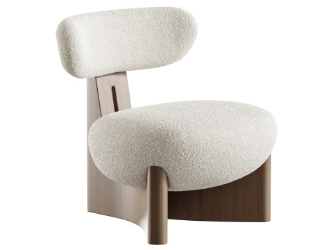 Kursi Berlengan Gobi Model 3D