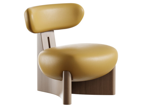 Kursi Berlengan Gobi Model 3D