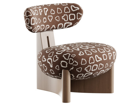 Kursi Berlengan Gobi Model 3D