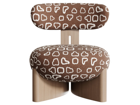 Kursi Berlengan Gobi Model 3D