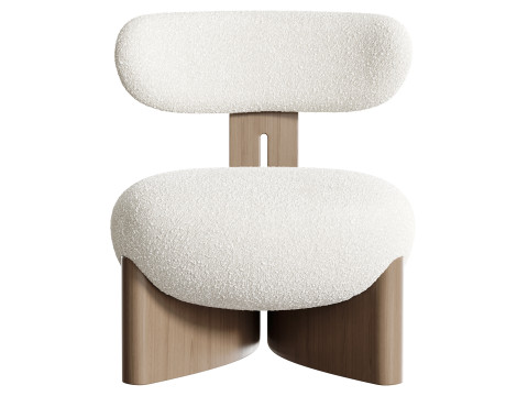 Kursi Berlengan Gobi Model 3D