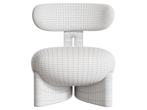 Kursi Berlengan Gobi Model 3D