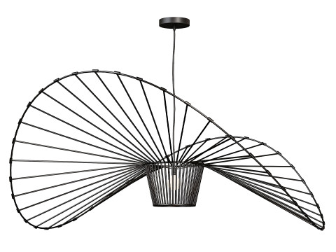 Lampu Gantung Vertigo Anyaman Bambu Buatan Tangan Model 3D